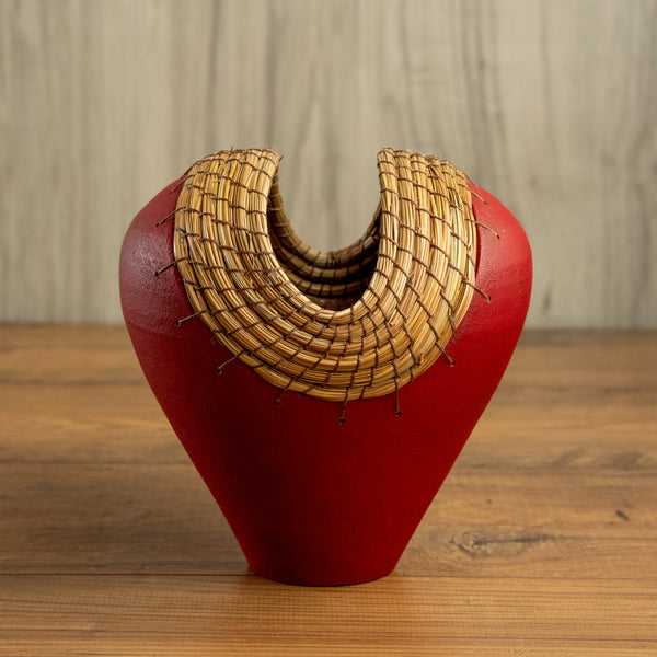 Medium Heart Vessel in Red  #1