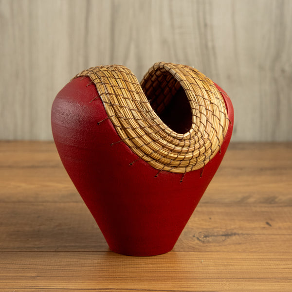 Medium Heart Vessel in Red  #1