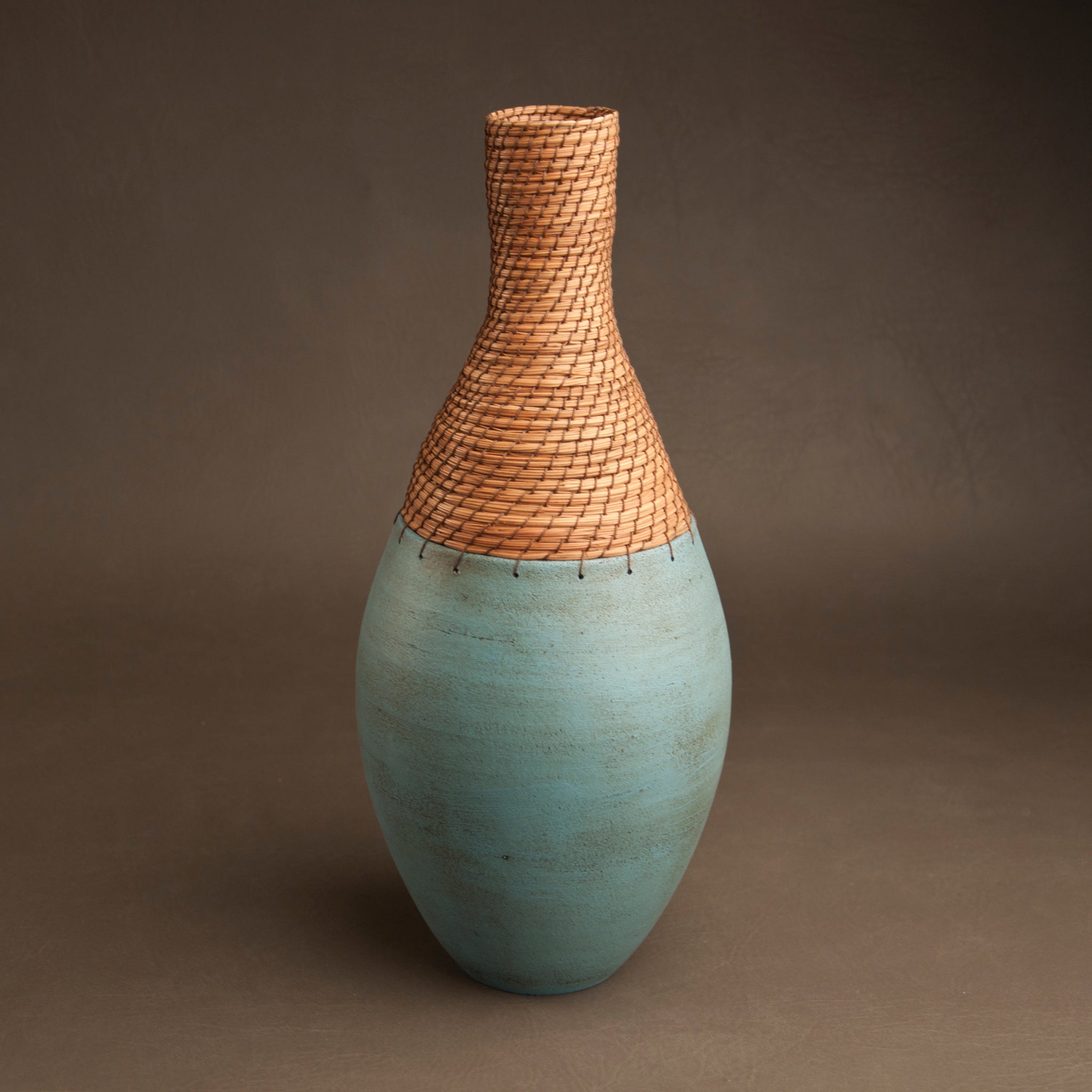 Bottle Vessel in Turquoise