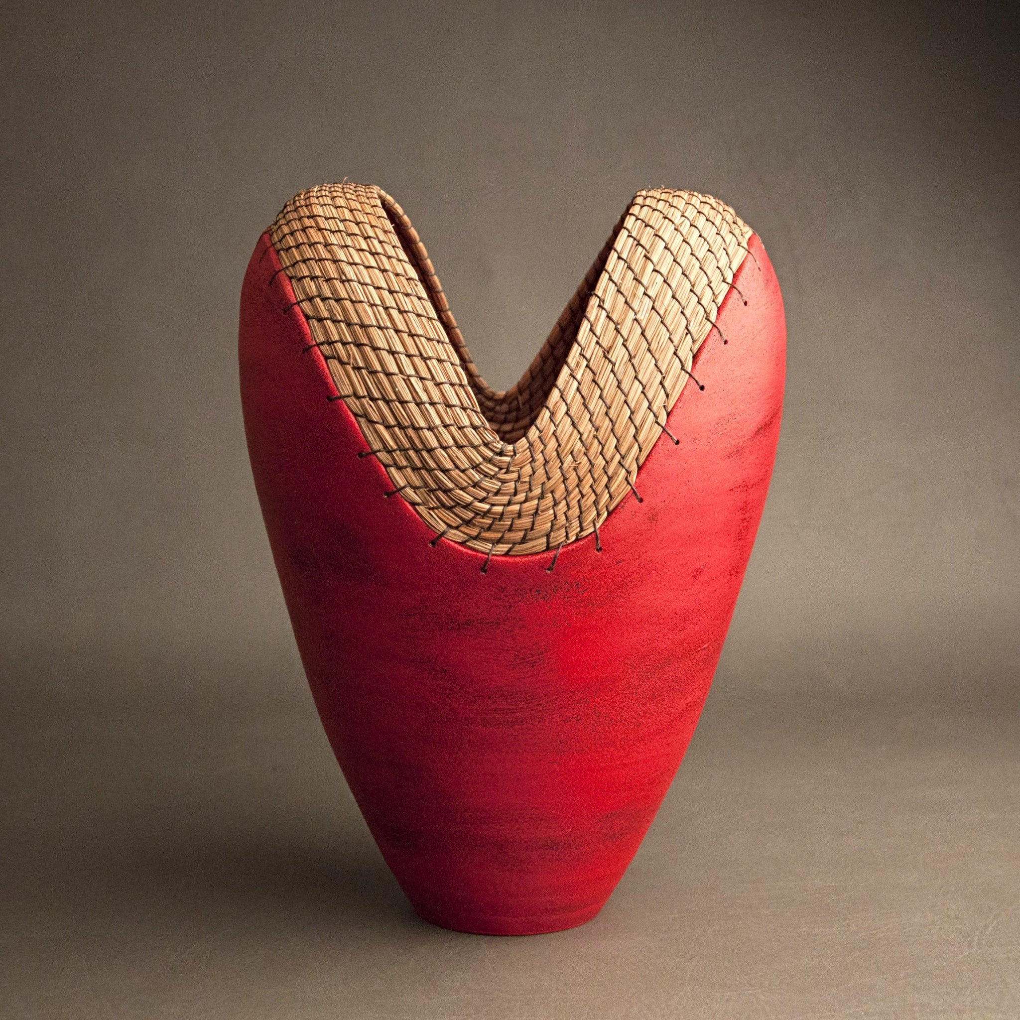 Large Heart Vessel in Red