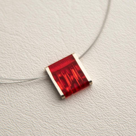 Square Accordion necklace