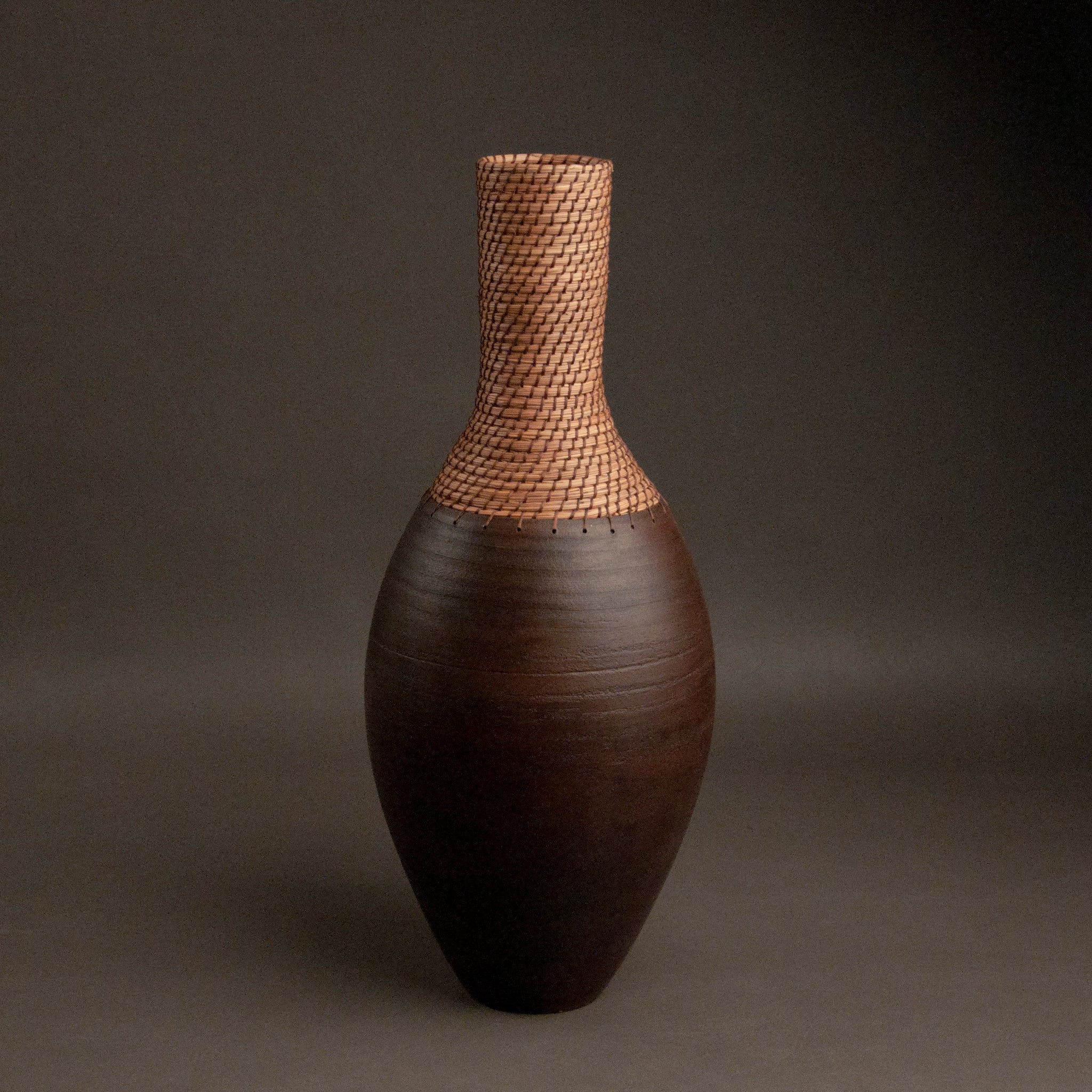 Bottle Vessel in Brown