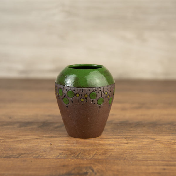Small green vase